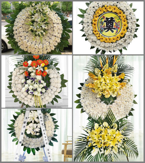 山西忻州原平市闫庄镇水油沟村花圈速递
